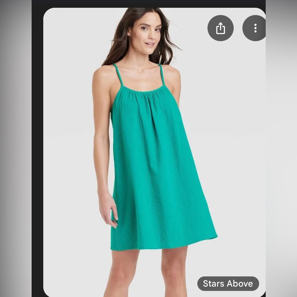 Stars Above Teal Sleep Dress